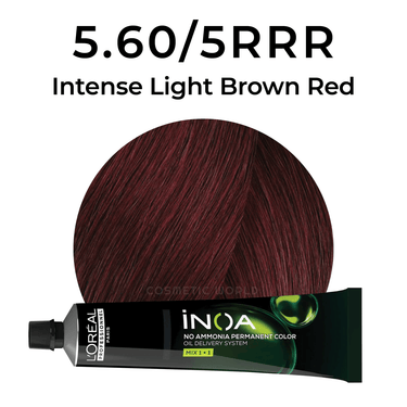 L'OREAL - INOA_iNOA 5.60 / 5RRR Intense Light Brown Red_Cosmetic World